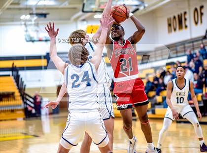 Thumbnail 3 in Olathe West vs Wyandotte (West Varsity Boy's Tournament) photogallery.