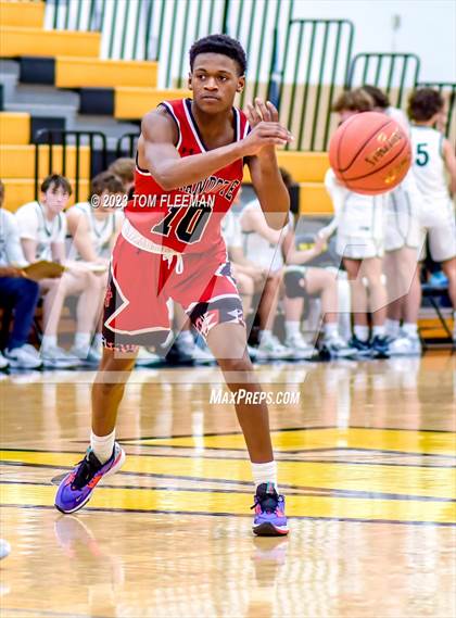 Thumbnail 3 in Olathe West vs Wyandotte (West Varsity Boy's Tournament) photogallery.