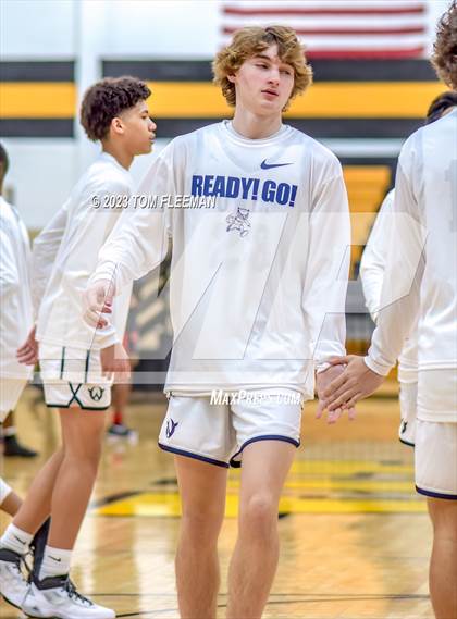 Thumbnail 1 in Olathe West vs Wyandotte (West Varsity Boy's Tournament) photogallery.