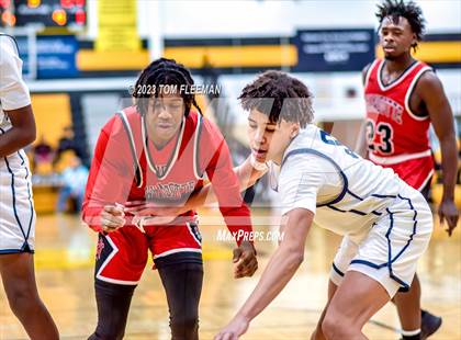 Thumbnail 2 in Olathe West vs Wyandotte (West Varsity Boy's Tournament) photogallery.