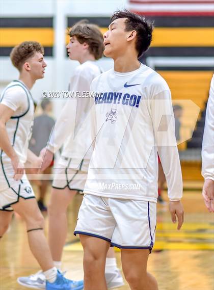 Thumbnail 2 in Olathe West vs Wyandotte (West Varsity Boy's Tournament) photogallery.