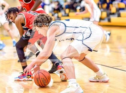 Thumbnail 2 in Olathe West vs Wyandotte (West Varsity Boy's Tournament) photogallery.