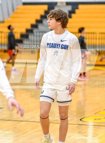 Thumbnail 3 in Olathe West vs Wyandotte (West Varsity Boy's Tournament) photogallery.