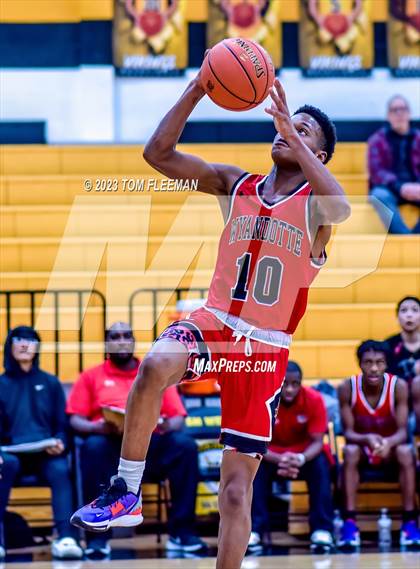 Thumbnail 1 in Olathe West vs Wyandotte (West Varsity Boy's Tournament) photogallery.