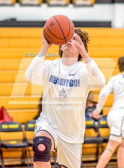 Thumbnail 3 in Olathe West vs Wyandotte (West Varsity Boy's Tournament) photogallery.