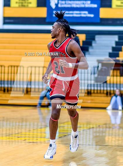 Thumbnail 2 in Olathe West vs Wyandotte (West Varsity Boy's Tournament) photogallery.