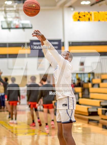 Thumbnail 3 in Olathe West vs Wyandotte (West Varsity Boy's Tournament) photogallery.