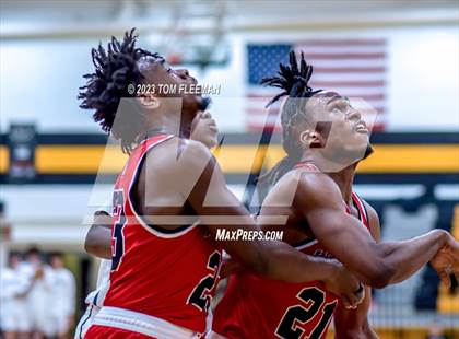 Thumbnail 1 in Olathe West vs Wyandotte (West Varsity Boy's Tournament) photogallery.