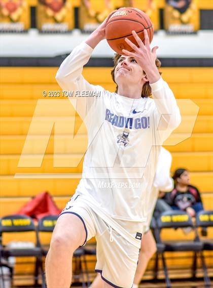 Thumbnail 2 in Olathe West vs Wyandotte (West Varsity Boy's Tournament) photogallery.
