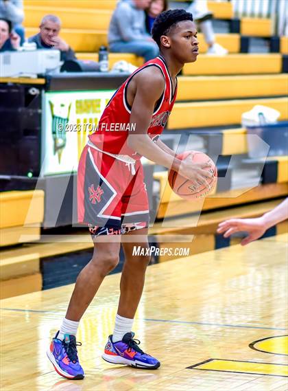 Thumbnail 3 in Olathe West vs Wyandotte (West Varsity Boy's Tournament) photogallery.