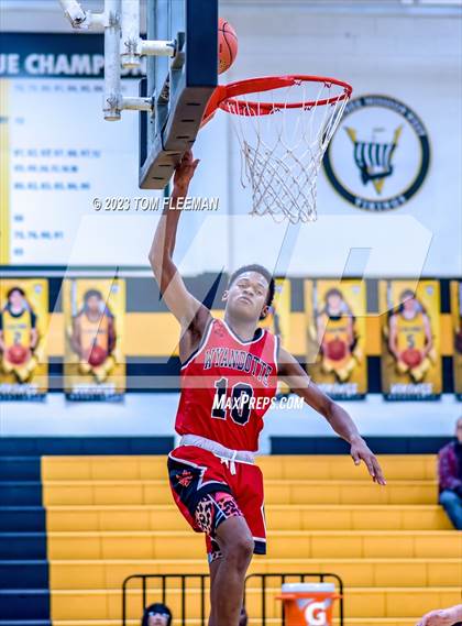 Thumbnail 3 in Olathe West vs Wyandotte (West Varsity Boy's Tournament) photogallery.