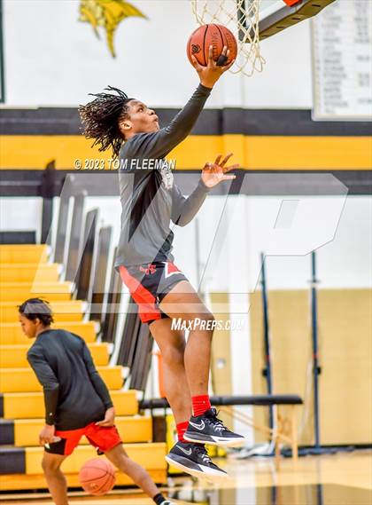 Thumbnail 1 in Olathe West vs Wyandotte (West Varsity Boy's Tournament) photogallery.