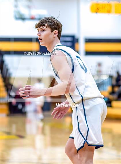 Thumbnail 3 in Olathe West vs Wyandotte (West Varsity Boy's Tournament) photogallery.