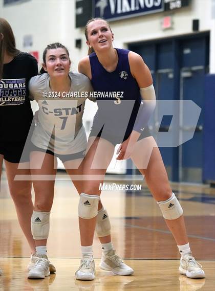 Thumbnail 3 in College Station vs. A&M Consolidated (UIL 5A Volleyball Division II Regional Final) photogallery.