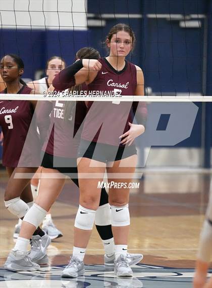 Thumbnail 1 in College Station vs. A&M Consolidated (UIL 5A Volleyball Division II Regional Final) photogallery.