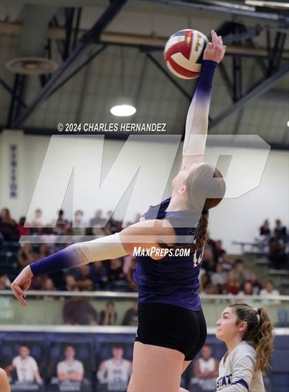 Thumbnail 3 in College Station vs. A&M Consolidated (UIL 5A Volleyball Division II Regional Final) photogallery.