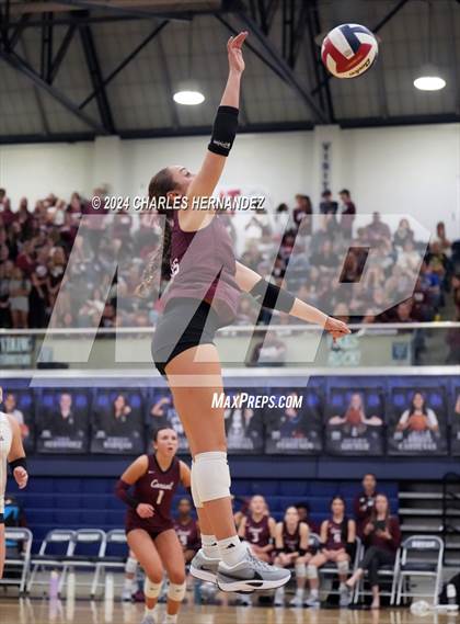 Thumbnail 3 in College Station vs. A&M Consolidated (UIL 5A Volleyball Division II Regional Final) photogallery.