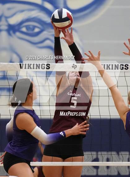 Thumbnail 2 in College Station vs. A&M Consolidated (UIL 5A Volleyball Division II Regional Final) photogallery.