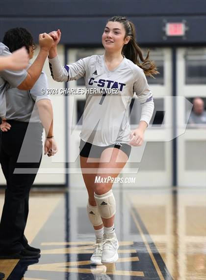 Thumbnail 1 in College Station vs. A&M Consolidated (UIL 5A Volleyball Division II Regional Final) photogallery.
