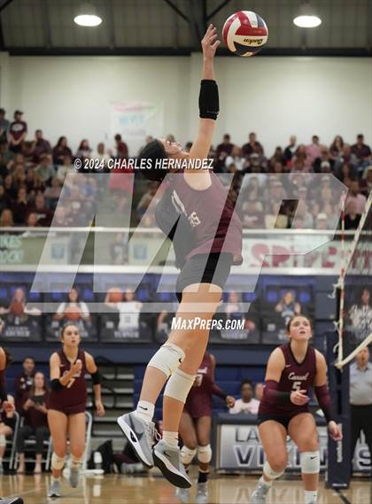 Thumbnail 1 in College Station vs. A&M Consolidated (UIL 5A Volleyball Division II Regional Final) photogallery.