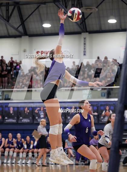Thumbnail 3 in College Station vs. A&M Consolidated (UIL 5A Volleyball Division II Regional Final) photogallery.