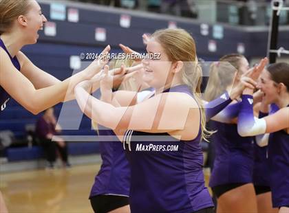 Thumbnail 3 in College Station vs. A&M Consolidated (UIL 5A Volleyball Division II Regional Final) photogallery.