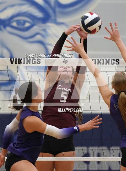 Thumbnail 1 in College Station vs. A&M Consolidated (UIL 5A Volleyball Division II Regional Final) photogallery.