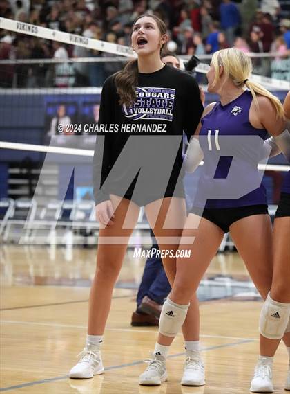 Thumbnail 2 in College Station vs. A&M Consolidated (UIL 5A Volleyball Division II Regional Final) photogallery.
