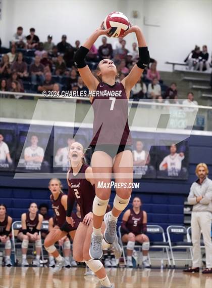 Thumbnail 3 in College Station vs. A&M Consolidated (UIL 5A Volleyball Division II Regional Final) photogallery.