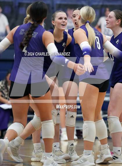 Thumbnail 3 in College Station vs. A&M Consolidated (UIL 5A Volleyball Division II Regional Final) photogallery.