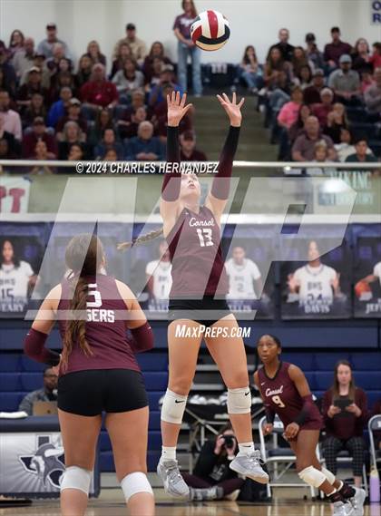 Thumbnail 2 in College Station vs. A&M Consolidated (UIL 5A Volleyball Division II Regional Final) photogallery.