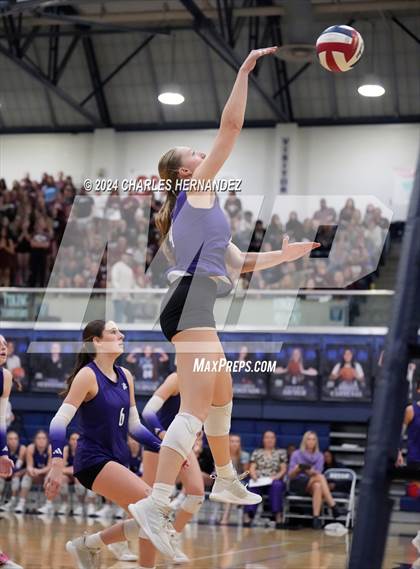 Thumbnail 1 in College Station vs. A&M Consolidated (UIL 5A Volleyball Division II Regional Final) photogallery.