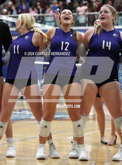 Thumbnail 1 in College Station vs. A&M Consolidated (UIL 5A Volleyball Division II Regional Final) photogallery.