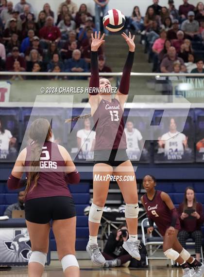 Thumbnail 1 in College Station vs. A&M Consolidated (UIL 5A Volleyball Division II Regional Final) photogallery.