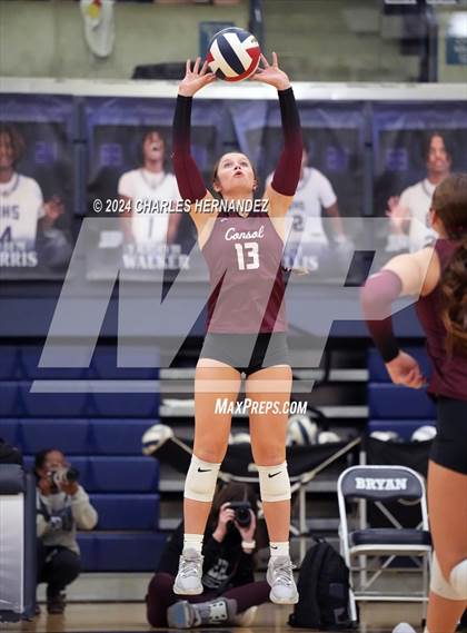 Thumbnail 2 in College Station vs. A&M Consolidated (UIL 5A Volleyball Division II Regional Final) photogallery.