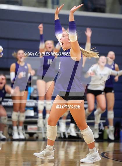Thumbnail 2 in College Station vs. A&M Consolidated (UIL 5A Volleyball Division II Regional Final) photogallery.