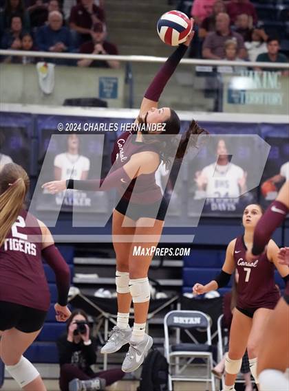 Thumbnail 1 in College Station vs. A&M Consolidated (UIL 5A Volleyball Division II Regional Final) photogallery.