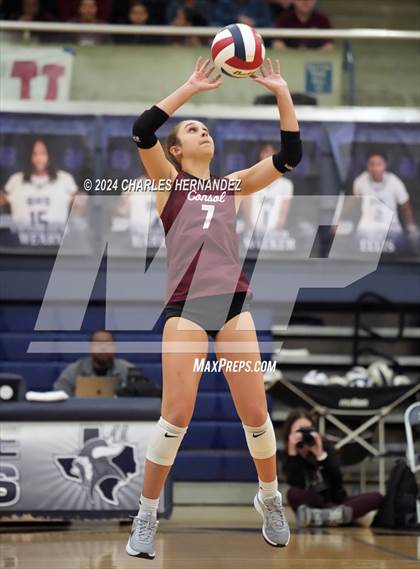 Thumbnail 1 in College Station vs. A&M Consolidated (UIL 5A Volleyball Division II Regional Final) photogallery.