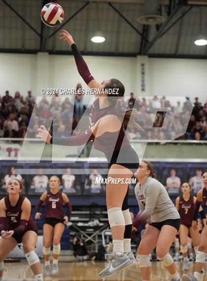 Thumbnail 3 in College Station vs. A&M Consolidated (UIL 5A Volleyball Division II Regional Final) photogallery.