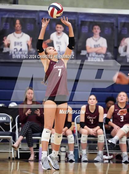 Thumbnail 3 in College Station vs. A&M Consolidated (UIL 5A Volleyball Division II Regional Final) photogallery.