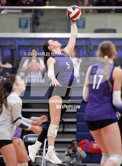 Thumbnail 2 in College Station vs. A&M Consolidated (UIL 5A Volleyball Division II Regional Final) photogallery.