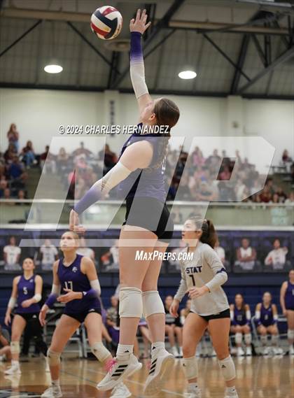 Thumbnail 2 in College Station vs. A&M Consolidated (UIL 5A Volleyball Division II Regional Final) photogallery.