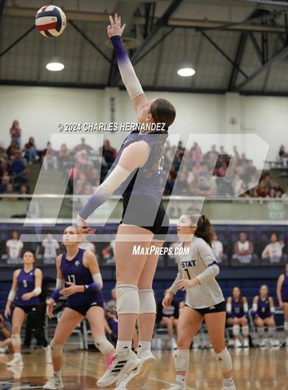Thumbnail 3 in College Station vs. A&M Consolidated (UIL 5A Volleyball Division II Regional Final) photogallery.