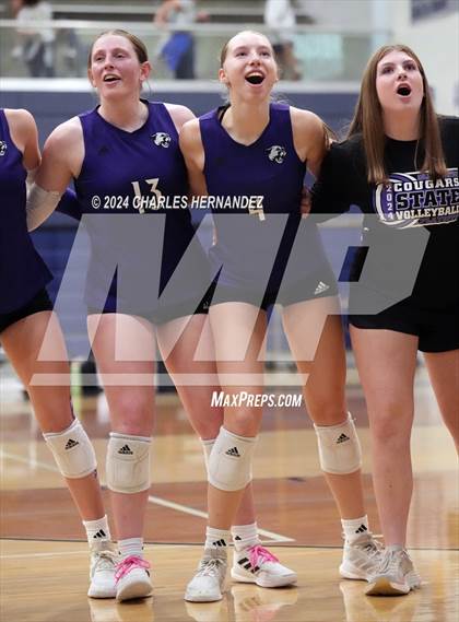 Thumbnail 2 in College Station vs. A&M Consolidated (UIL 5A Volleyball Division II Regional Final) photogallery.