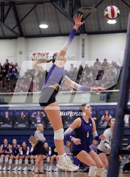 Thumbnail 1 in College Station vs. A&M Consolidated (UIL 5A Volleyball Division II Regional Final) photogallery.