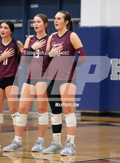 Thumbnail 2 in College Station vs. A&M Consolidated (UIL 5A Volleyball Division II Regional Final) photogallery.