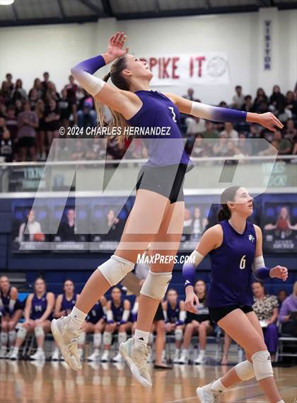 Thumbnail 2 in College Station vs. A&M Consolidated (UIL 5A Volleyball Division II Regional Final) photogallery.