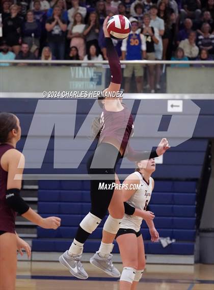 Thumbnail 3 in College Station vs. A&M Consolidated (UIL 5A Volleyball Division II Regional Final) photogallery.