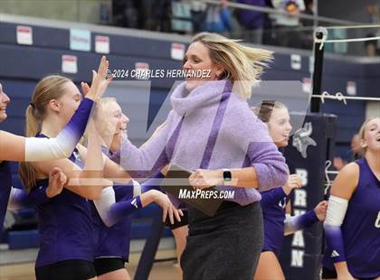 Thumbnail 3 in College Station vs. A&M Consolidated (UIL 5A Volleyball Division II Regional Final) photogallery.