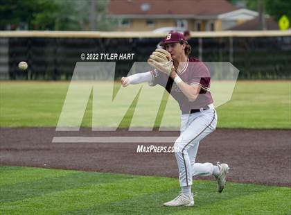 Thumbnail 3 in Greencastle vs. Brebeuf Jesuit Preparatory (IHSAA 3A Sectional First Round) photogallery.